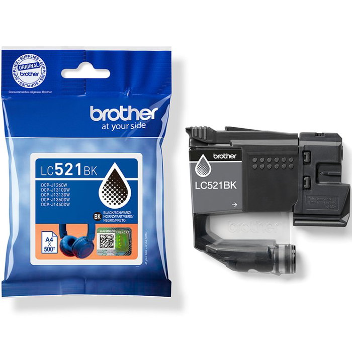 Brother Cartucho de tinta LC521BK Negro